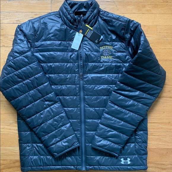 notre dame under armour puffer jacket